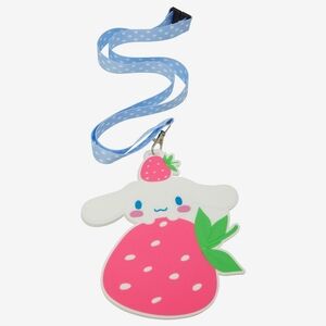 Sanrio Cinnamoroll Strawberry Figural Lanyard ID Case